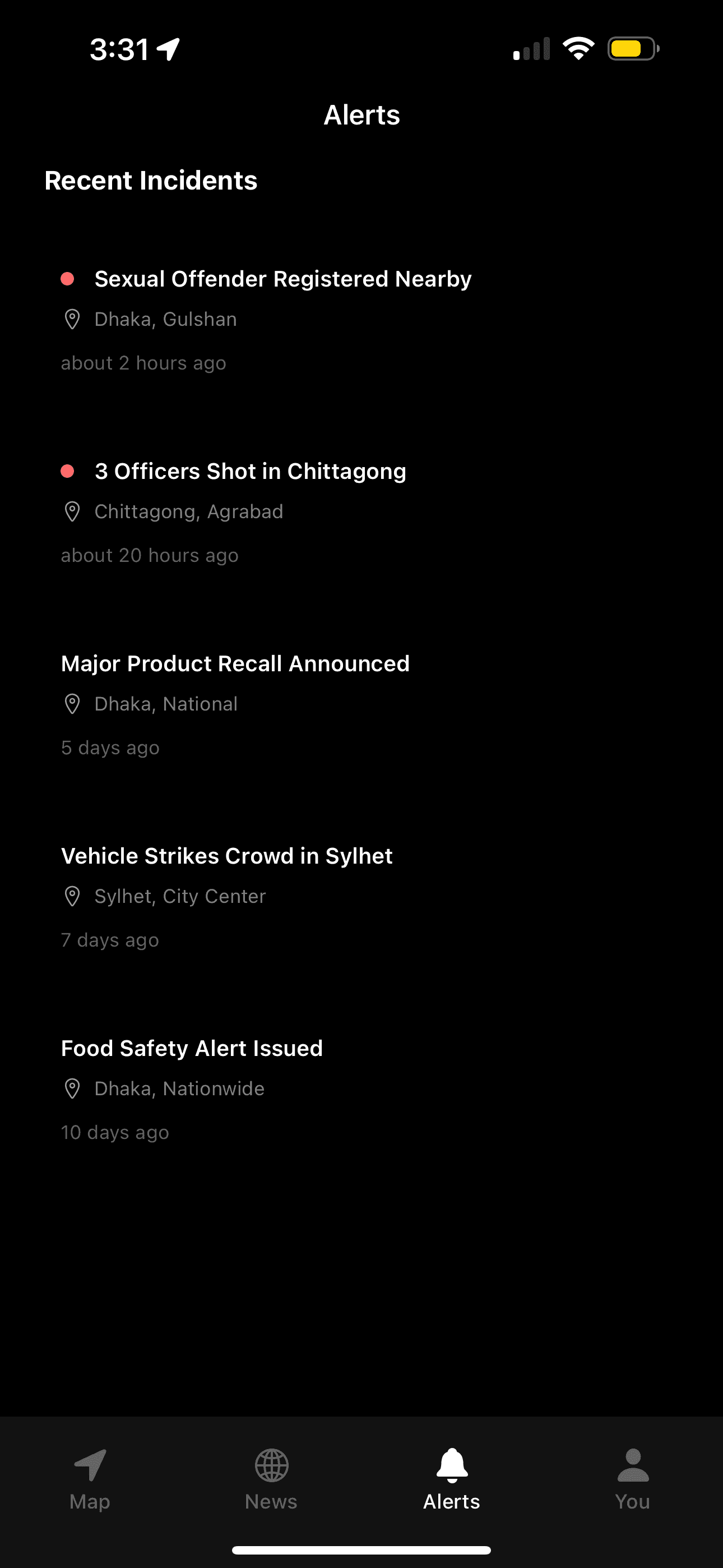 Nagorik App - Incident Details
